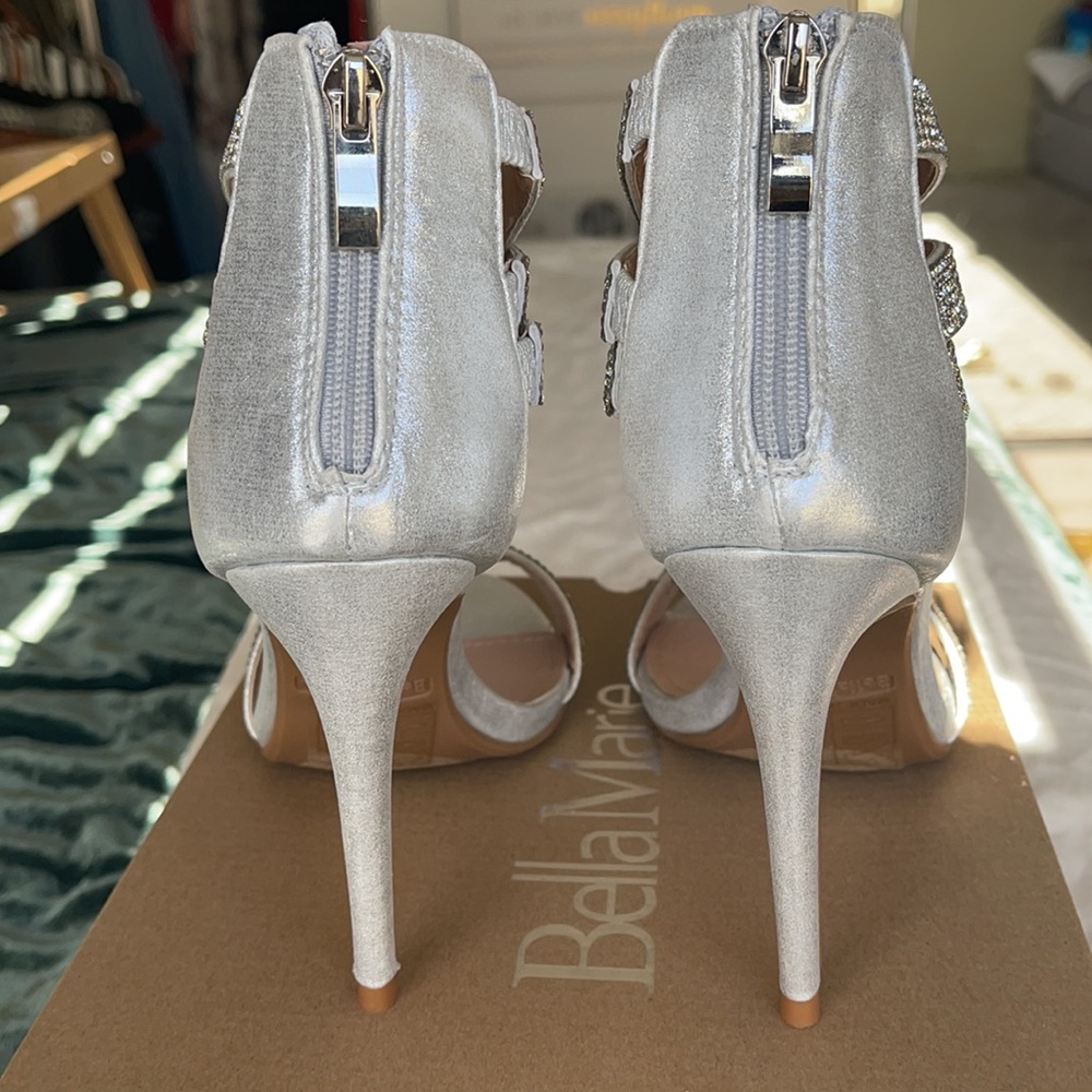 Silver Rhinestone Heels - Picture 3 of 3